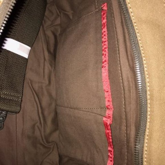 TSD Hidden Woods Canvas and Leather Brown Tote Bag electronics/computer case - Picture 11 of 16